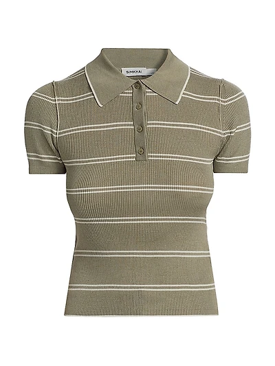 Matty Silk-Cashmere Polo Shirt