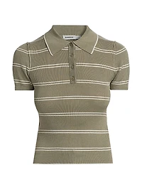 Matty Silk-Cashmere Polo Shirt