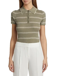 Matty Silk-Cashmere Polo Shirt