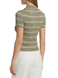 Matty Silk-Cashmere Polo Shirt