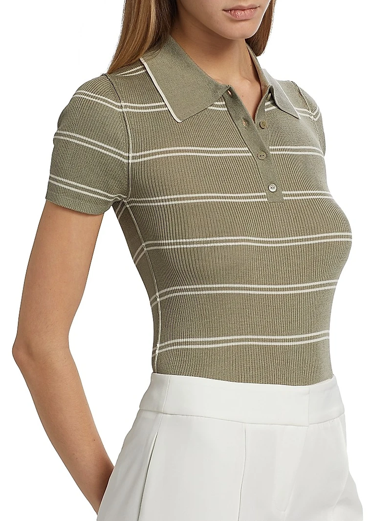 Matty Silk-Cashmere Polo Shirt
