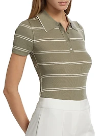 Matty Silk-Cashmere Polo Shirt
