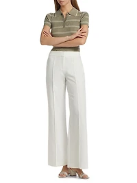 Matty Silk-Cashmere Polo Shirt