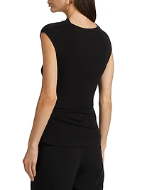 Casmi Ruched Stretch Jersey Top