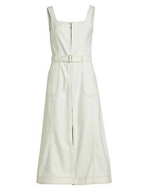 Manson Sleeveless Belted Midi Dress