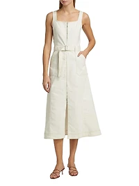 Manson Sleeveless Belted Midi Dress