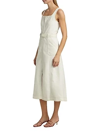 Manson Sleeveless Belted Midi Dress