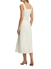 Manson Sleeveless Belted Midi Dress