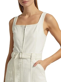 Manson Sleeveless Belted Midi Dress