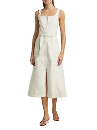 Manson Sleeveless Belted Midi Dress