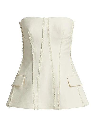 Lupita Bustier Strapless Top