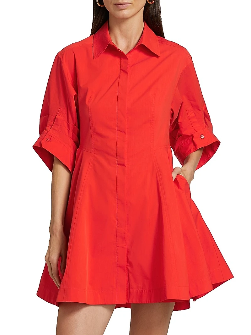Jazzie Fit & Flare Shirtdress