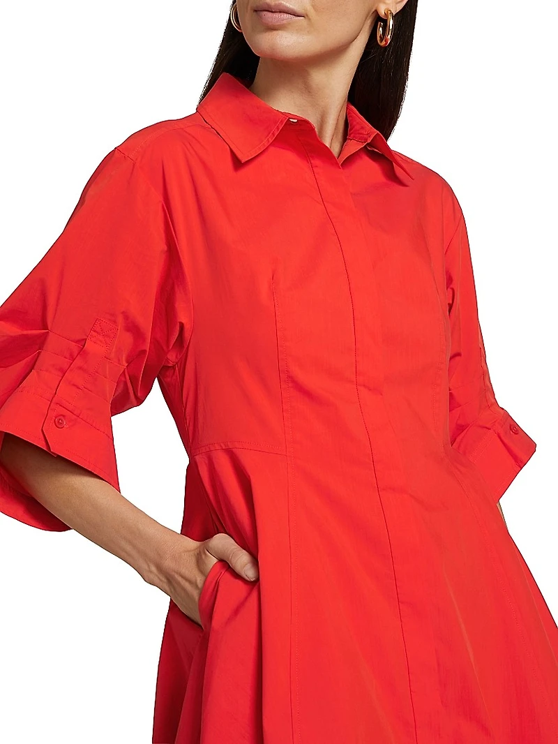Jazzie Fit & Flare Shirtdress
