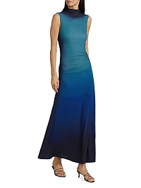 Aldina Ombré Fit & Flare Maxi Dress