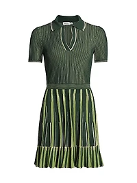 Weslee Knit Polo Minidress