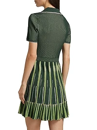 Weslee Knit Polo Minidress