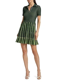 Weslee Knit Polo Minidress