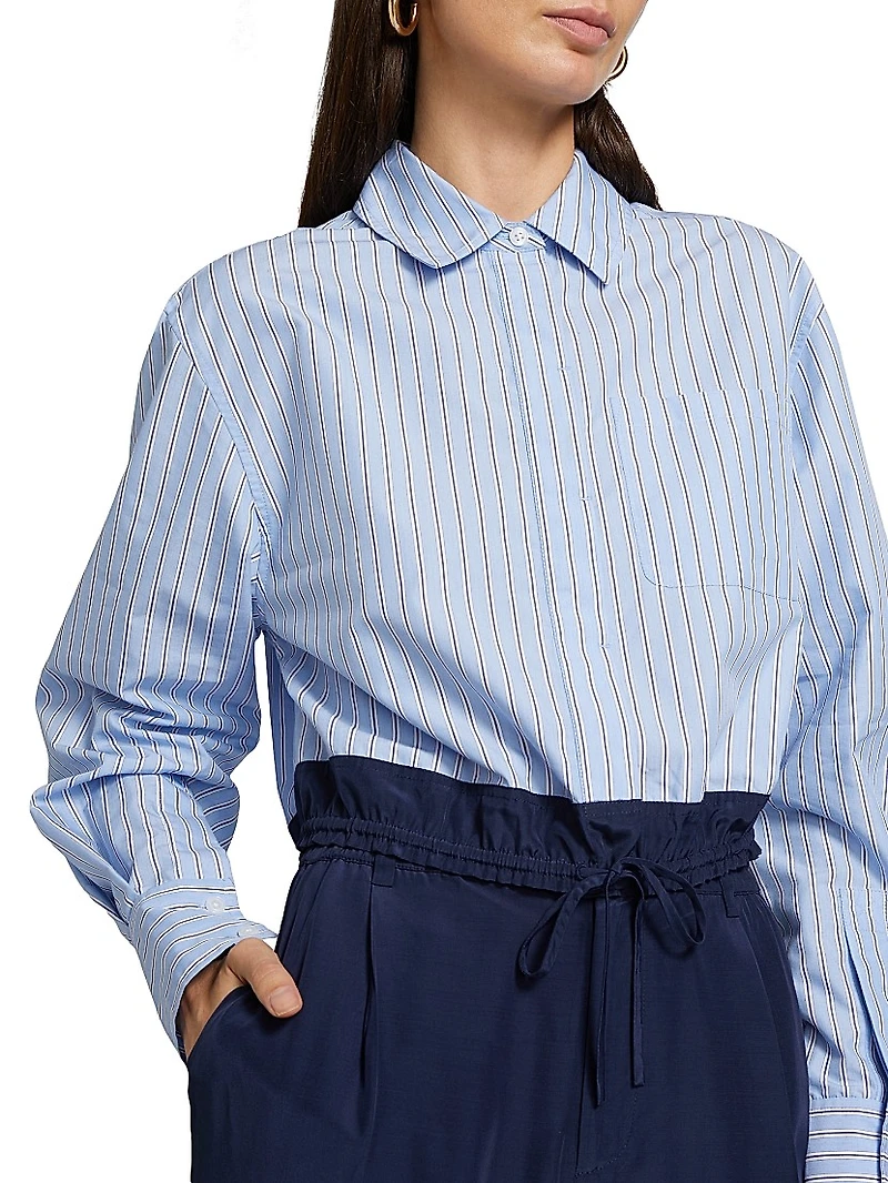Adryck Striped Button-Front Shirt