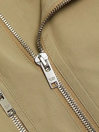 Compact Cotton Biker Jacket