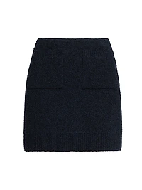 Bouclé Knit Miniskirt