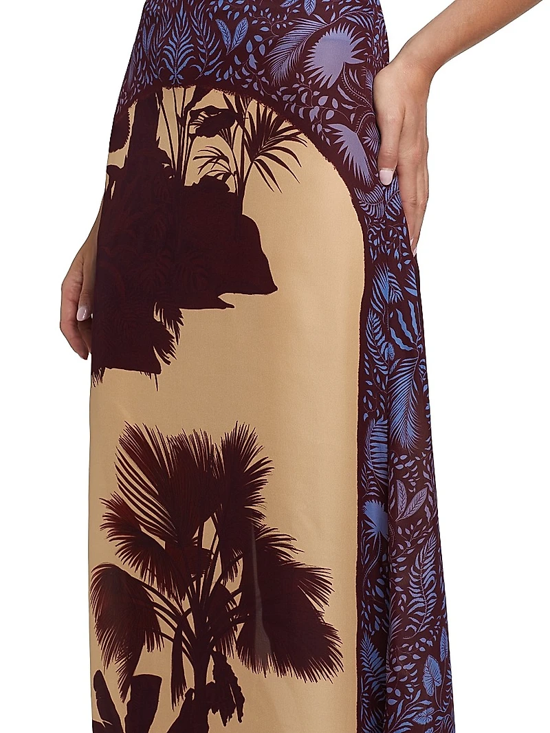 Nuevos Territorios Silk Maxi Skirt