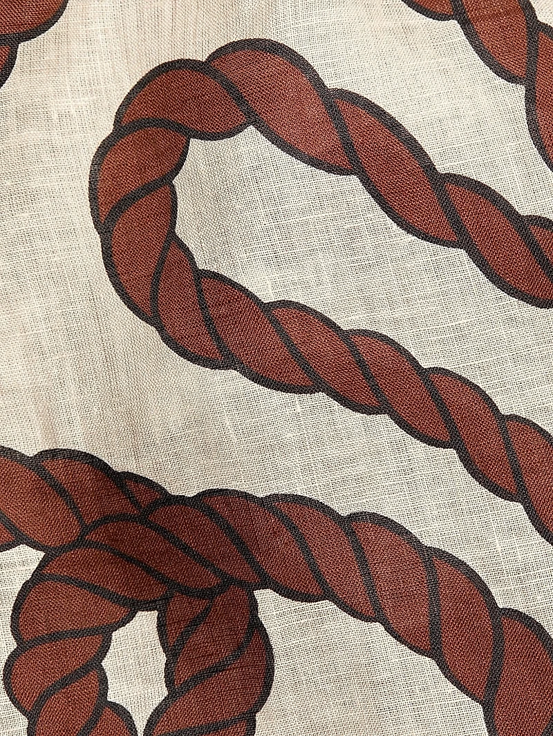 Sailing Robes Linen Maxi Dress