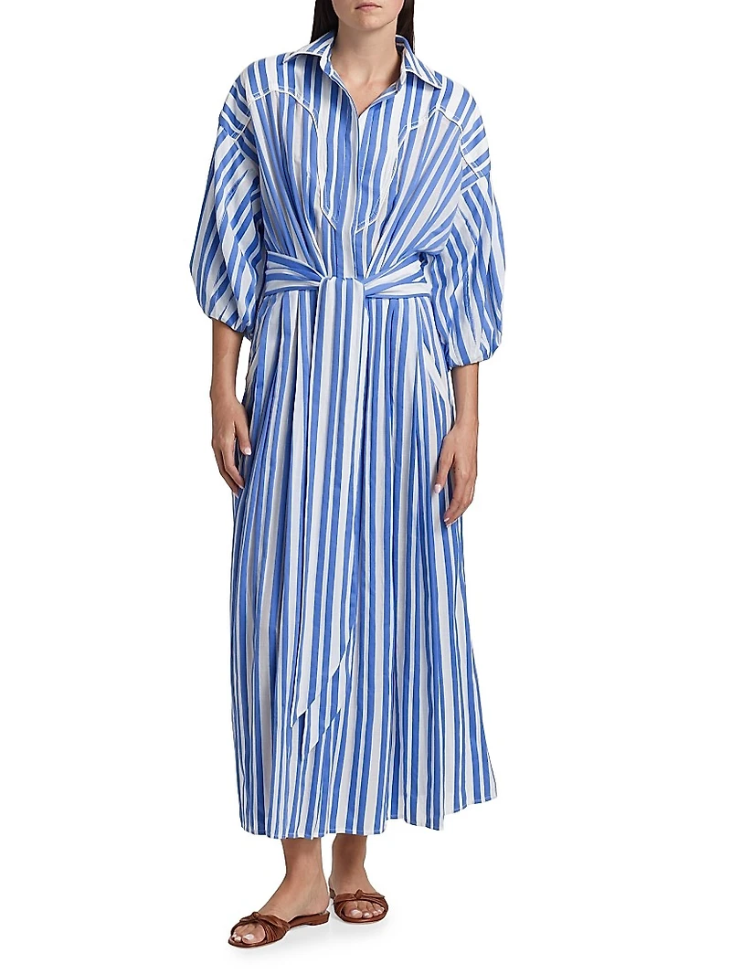 Buena Mar Striped Shirtdress