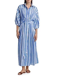 Buena Mar Striped Shirtdress