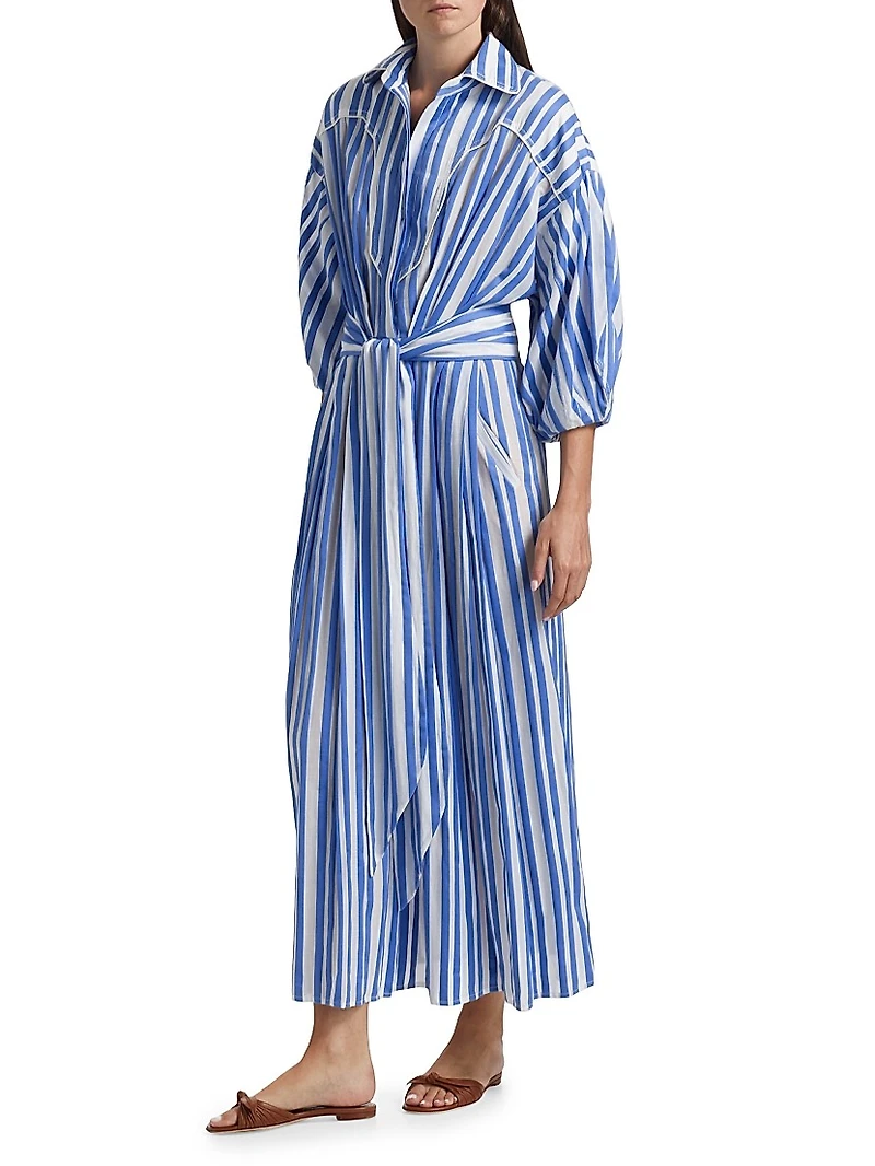 Buena Mar Striped Shirtdress