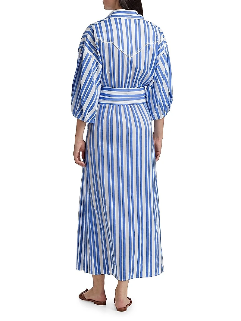 Buena Mar Striped Shirtdress