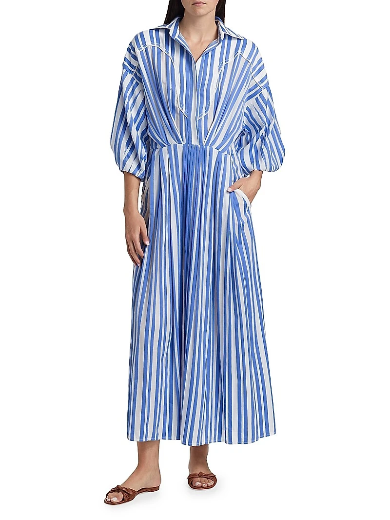 Buena Mar Striped Shirtdress
