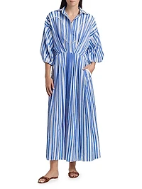 Buena Mar Striped Shirtdress
