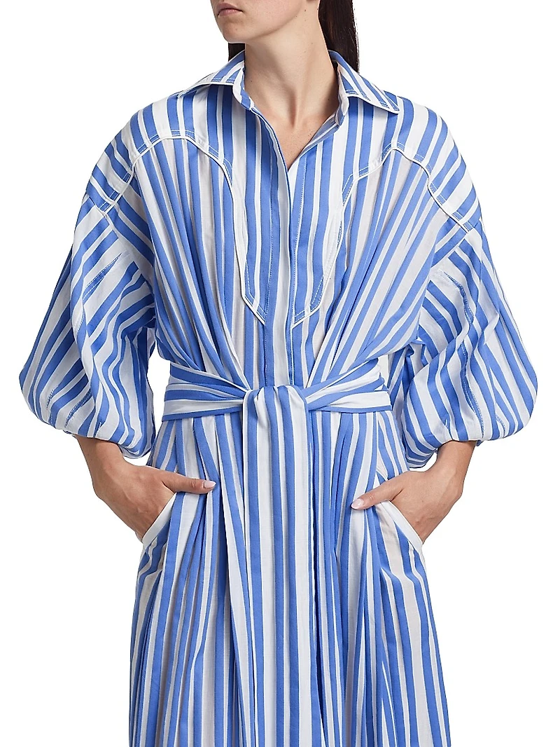 Buena Mar Striped Shirtdress