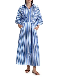 Buena Mar Striped Shirtdress