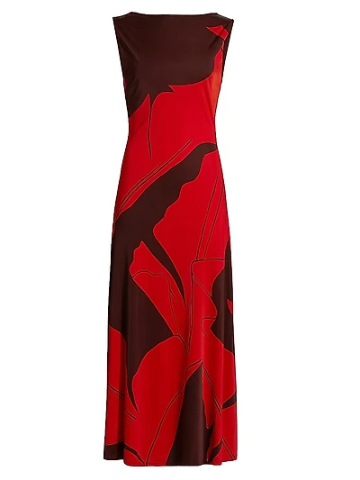 Fermina Deep Heart Ankle Dress