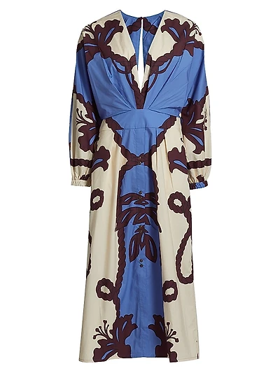 Latitud Marina Printed Midi Dress