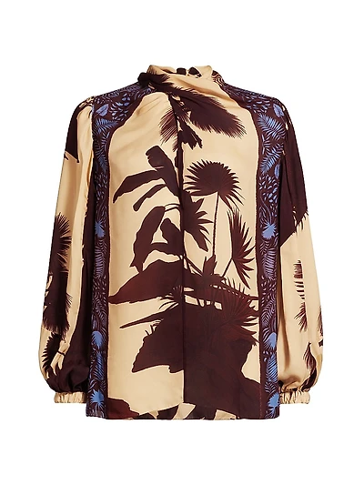 Intricate Islands Silk Top