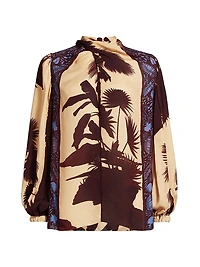 Intricate Islands Silk Top
