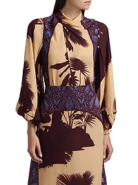 Intricate Islands Silk Top