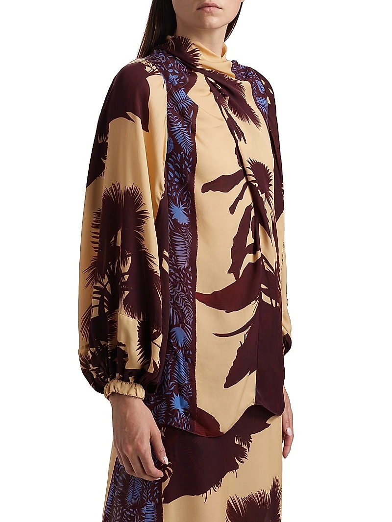 Intricate Islands Silk Top