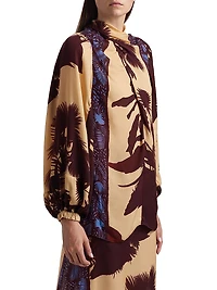 Intricate Islands Silk Top