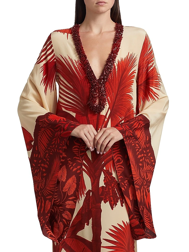 Southern Tropics Silk Maxi Dress