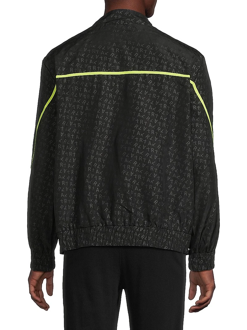 Melvin Logo Print Windbreaker Jacket