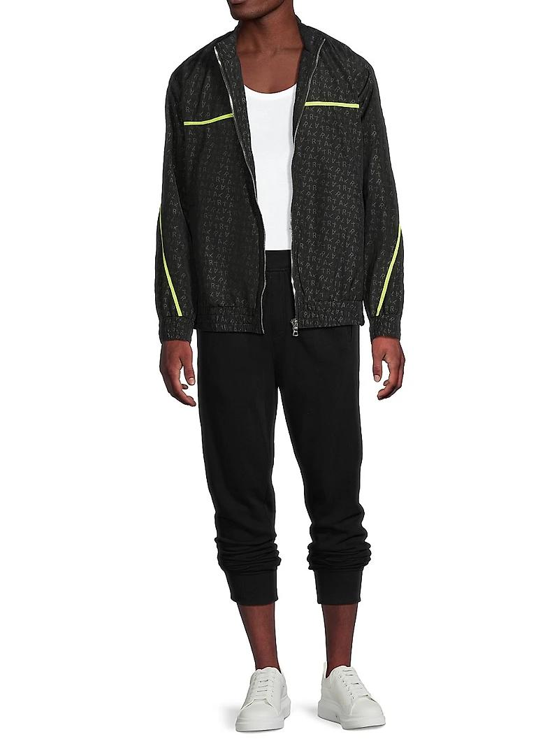 Melvin Logo Print Windbreaker Jacket