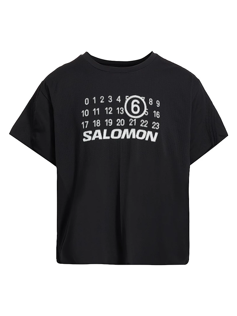 MM6 Maison Margiela x Salomon Logo Textured T-Shirt