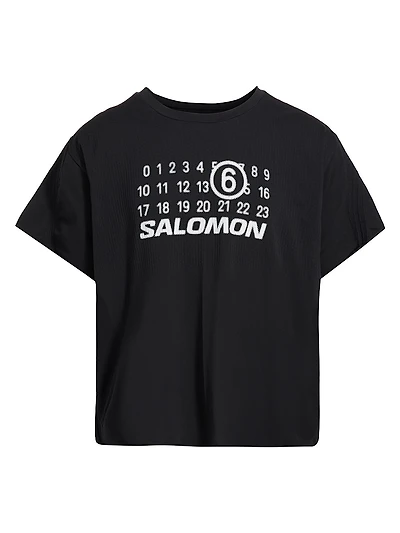 MM6 Maison Margiela x Salomon Logo Textured T-Shirt