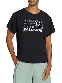MM6 Maison Margiela x Salomon Logo Textured T-Shirt