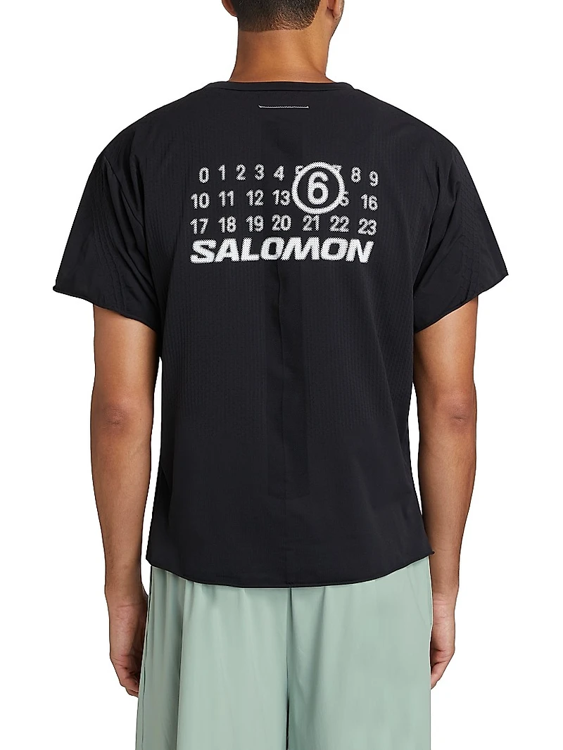 MM6 Maison Margiela x Salomon Logo Textured T-Shirt