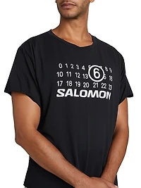 MM6 Maison Margiela x Salomon Logo Textured T-Shirt