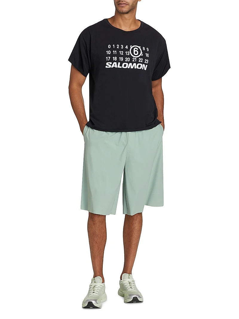 MM6 Maison Margiela x Salomon Logo Textured T-Shirt